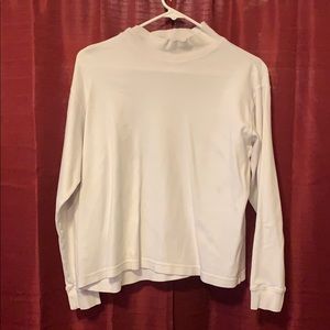 White long sleeve turtle neck